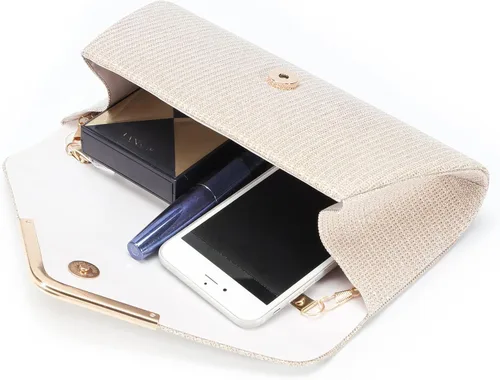 Vista 5 de Bolsos de mano brillantes para mujer, bolso de noche para mujer, bolso de mano para mujer, bolso de mano para fiesta, graduación, boda