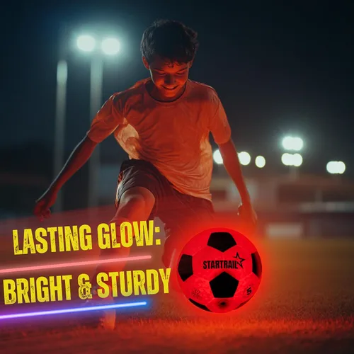 Vista 8 de Balón de fútbol iluminado, bola que brilla en la oscuridad NO 5, regalos de fútbol para niños de 8 a 12, 12 a 14 años, ideas de regalo para niños