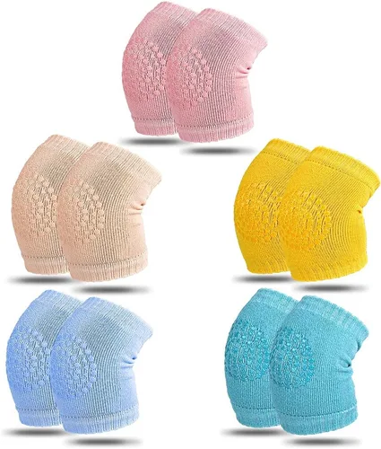 Vista 8 de Almohadillas antideslizantes para gatear para bebés, protegen la rodilla del bebé para gatear