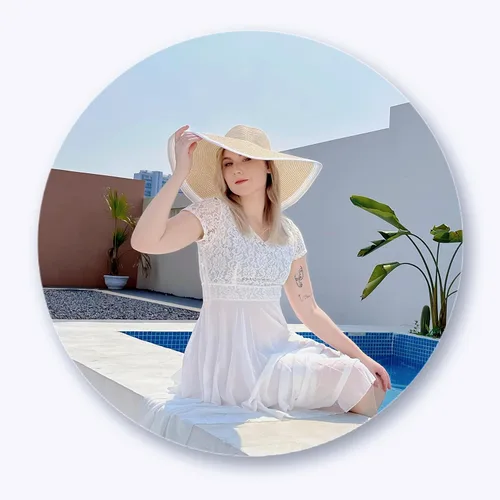 Vista 5 de VECRY Womens Wide Brim Straw Hat Floppy Beach Sunhat Foldable Summer Cap UPF 50+