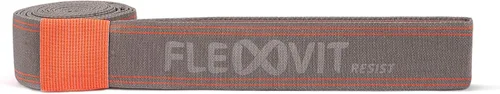 Vista 6 de FLEXVIT Banda resistente (78 pulgadas de longitud) - Banda de resistencia de tela de grado profesional - Banda de ejercicio de comodidad superior