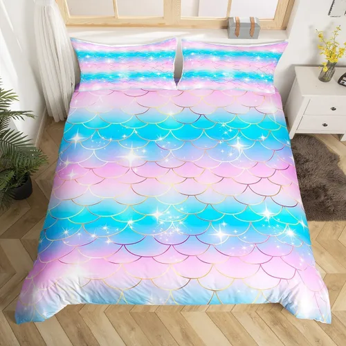 Vista 14 de Funda nórdica de mármol rosa tamaño individual para mujeres adultas y niñas con temática de arte abstracto Juego de ropa de cama