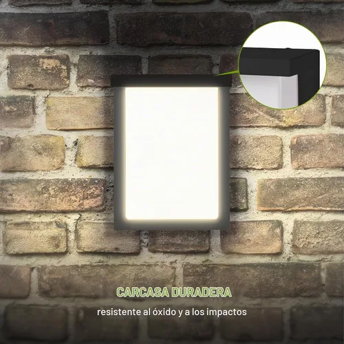 Vista 8 de ASD Lámpara LED de pared para exteriores de 8", aplique de casa para puerta delantera 3CCT, regulable, impermeable, certificada por ETL 12W