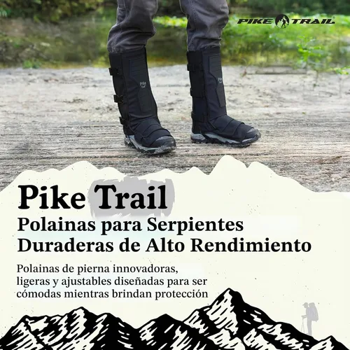 Vista 2 de Pike Trail Polainas de pierna de serpiente: protección de alto rendimiento para excursionistas y cazadores - Impermeable, protección contra