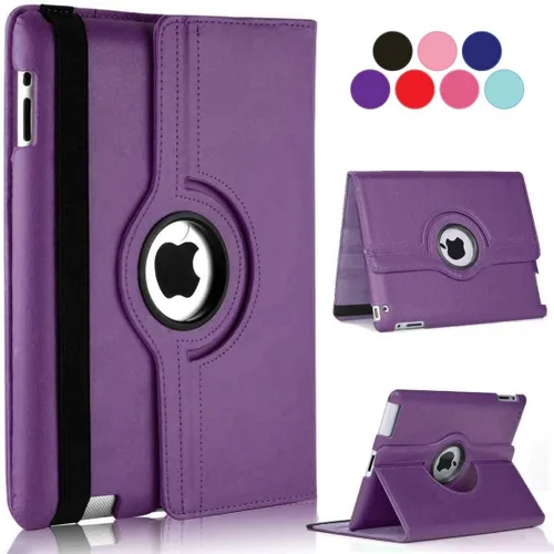Vista 10 de Vultic Funda giratoria para iPad mini 1/2/3, soporte de 360 grados [apagado automático/activación] Folio PU cuero Smart Cover (azul claro)