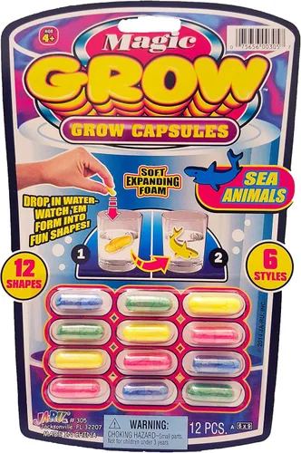Vista 7 de Cápsulas para regalos invitados cumpleaños Magic Grow, paquete de 6, todos diferentes