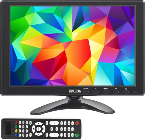 Vista 9 de Monitor pequeño de 9.7 pulgadas 1024 x 768, monitor portátil 4:3 con puerto USB, HDMI, VGA, AV, BNC, 60Hz, VESA, altavoz incorporado, control remoto
