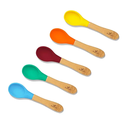 Vista 4 de Cucharas para niños pequeños, Multicolor