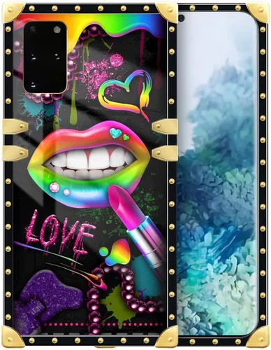 Vista 79 de Funda compatible con Samsung Galaxy S10 4G, TPU suave de lujo y parte trasera de policarbonato duro para niñas y mujeres, funda protectora a prueba