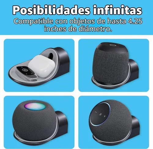 Vista 7 de TotalMount: soporte de pared premium para Echo Dot MAX, HomePod Mini y más