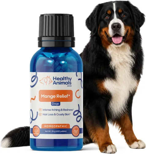 Vista 9 de HA4E - Alivio de la mancha para perros - Tratamiento para picazón, costras y pérdida de cabello causada por ácaros - Totalmente natural