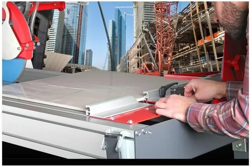 Vista 6 de Sierra para azulejos con conjunto de motor DX-350-N 1300 120V 60HZ INCH Cortadores eléctricos para precisión y fiabilidad Sierras ingletadoras