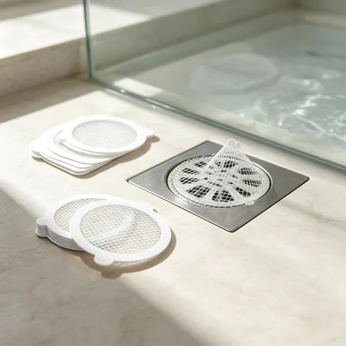 Vista 7 de 60 Pack Disposable Shower Drain Hair Catcher Hair Trap Drain