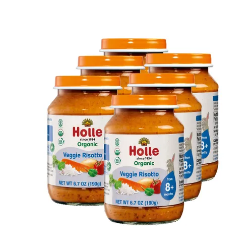 Vista 8 de Holle Risotto orgánico vegetariano para bebés, 6.7 onzas