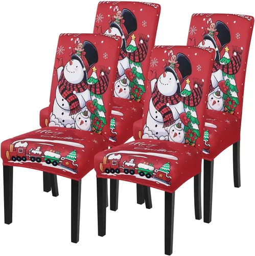 Vista 20 de SearchI Juego de 2 fundas elásticas para sillas Parsons de comedor, fundas elásticas con estampado de elastano, extraíbles, lavables, fundas