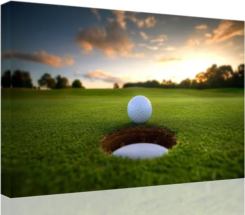 Vista 11 de chenchenArt Augusta - Arte de pared para campo de golf nacional Augusta, campo de golf de 12 hoyos, arte de pared para sala de estar, dormitorio