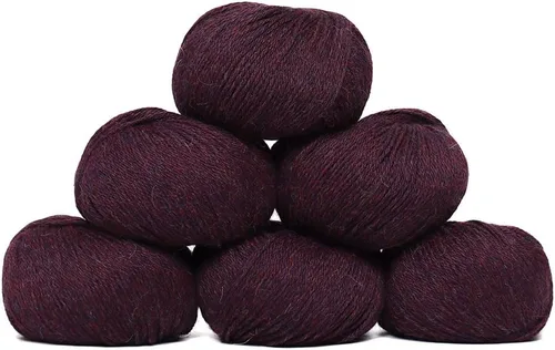 Vista 96 de Juego de 6 madejas de 100% lana de alpaca bebé (10.58 oz) de peso DK, fabricadas en Perú, celestial suave y perfecto para tejer y hacer ganchillo