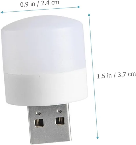 Vista 4 de DOITOOL 10 unids USB luz nocturna recargable apliques de pared al aire libre lámpara de pared mini coche compacto guardería luz nocturna mini LED