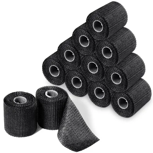 Vista 7 de TrelaCo 2 Piezas Cinta de Yeso de Fibra de Vidrio, 2" x 4 Yardas, Negro