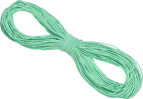 Vista 12 de PATIKIL Cuerda elástica elástica de 109 yardas (328.1 ft), cuerda elástica pesada de 0.059 in, albaricoque para manualidades, correas de gancho