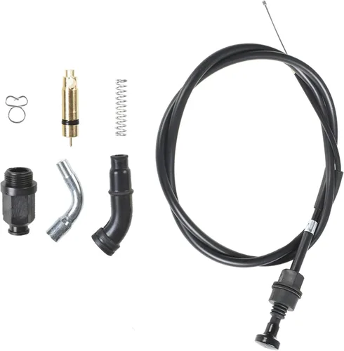 Vista 7 de munirater Cable de estrangulador de carburador y kit de émbolo de válvula de repuesto para Foreman 500 Longitud del cable 4.2 ft