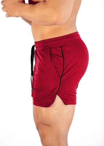 Vista 2 de EVERWORTH Pantalones cortos deportivos para hombre, pantalones cortos de entrenamiento para gimnasio, pantalones cortos casuales para correr