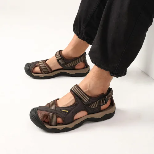 Vista 5 de NORTIV 8 Sandalias de senderismo para hombre con puntera cerrada ligeras para deportes acuáticos verano aventureras para hombre