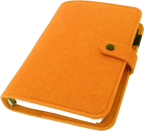 Vista 31 de Carpeta de fieltro A5 con páginas y juego de bolsillos para carpeta, color menta aguamarina
