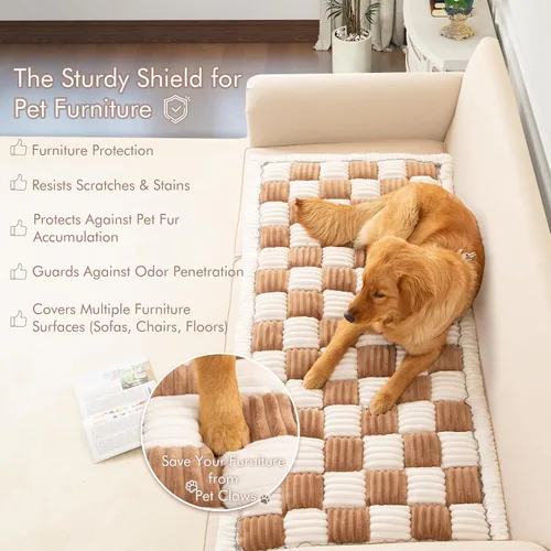 Vista 2 de Funda de sofá para sofá, funda de sofá modular para perros, funda de sofá, lavable, funda de cojín, manta de cama para mascotas, protector