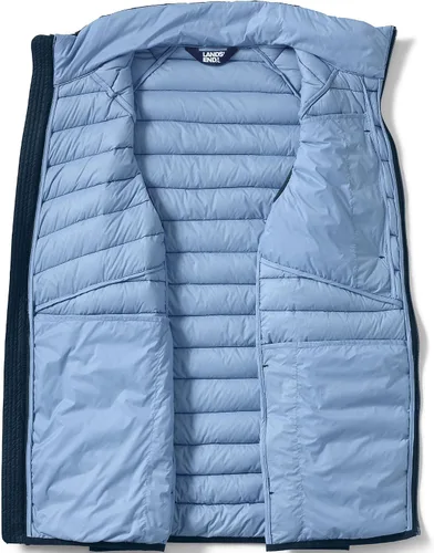 Vista 4 de Lands' End Chaleco de plumón ultraligero y plegable para hombre