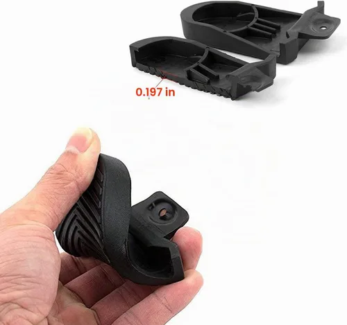 Vista 5 de Thinvik Juego de fundas de goma para tacos de bicicleta, tacos de bicicleta con fundas para tacos Shimano SPD-SL