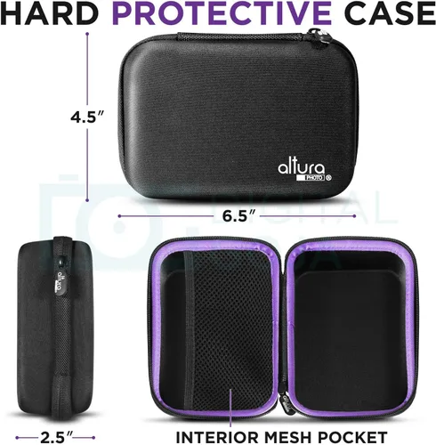 Vista 9 de Altura Photo Kit profesional de limpieza de cámara para cámaras DSLR APS-C y sin espejo, limpiador de lentes y sensores, incluye funda, aerosol
