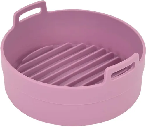 Vista 11 de Olla de silicona prémium para freidora de aire, tazón, cesta, accesorios para horno para freidoras de aire seguras para alimentos, fácil de limpiar