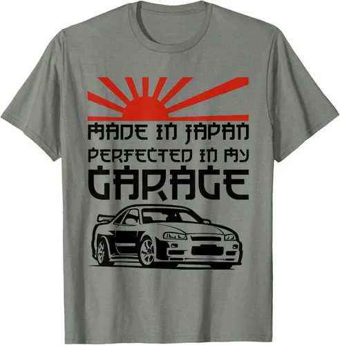 Vista 24 de JDM Japan Motorsport Tuning Car - Camiseta de los años 90, Blanco, S