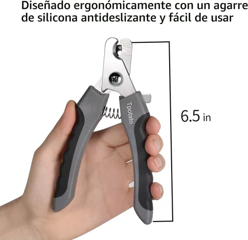 Vista 6 de Tpotato Cortaúñas para perro, cortaúñas para perro, de raza grande con sensor rápido, cortaúñas profesional para gatos Safari con protección