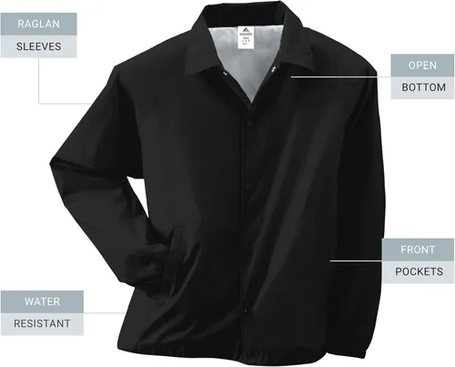 Vista 47 de Augusta Sportswear Chaqueta de entrenador de nailon para hombre/forrada