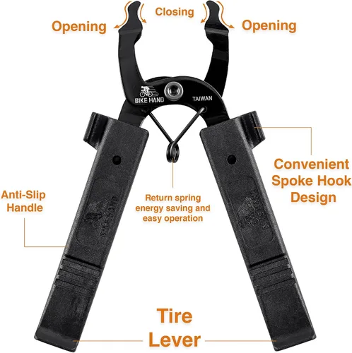 Vista 3 de BIKEHAND Herramienta de alicates de cadena de bicicleta para bicicleta, extracción rápida de eslabones MTB Road - Compatible con todas las marcas