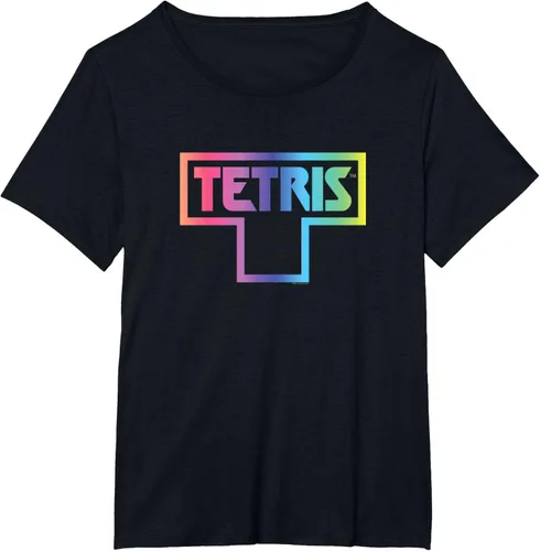 Vista 5 de Tetris Color Fade Logo Camiseta, Negro