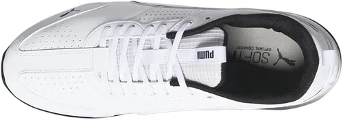 Vista 4 de PUMA Tazon Advance - Zapatos deportivos de cuero para hombre, color gris