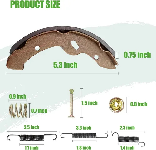 Vista 7 de 10L0L Golf Cart Brake Shoes,Brake Pads and Bendex Drum Spring Kit for Yamaha 1993-Up G14, G16, G19-G22 and 1996-Up TXT/EZGO/ST350/Workhorse/Medalist