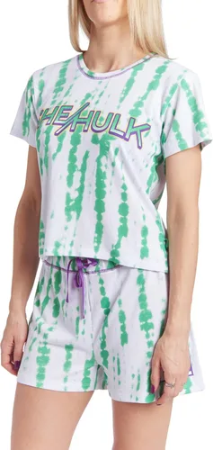 Vista 2 de Marvel Avengers Thor Love & Thunder She-Hulk Guardianes de la Galaxia Groot - Conjunto de pijama para mujer
