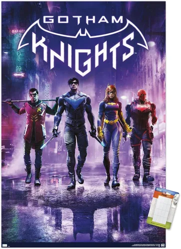 Vista 12 de Trends International DC Comics Gotham Knights - Póster de pared de arte clave, 14.725 x 22.375 pulgadas, versión enmarcada de madera de granero