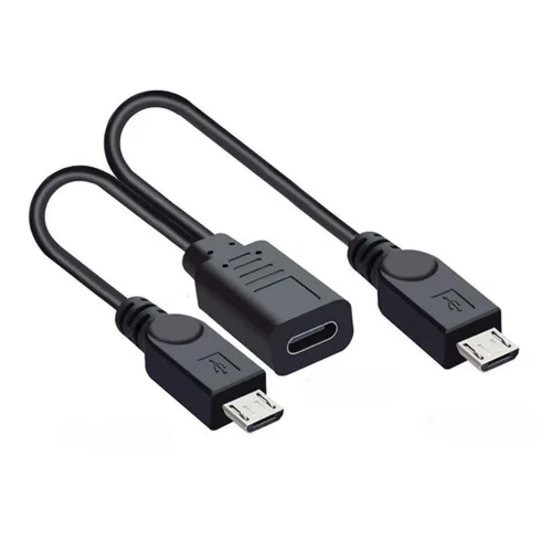 Vista 8 de chenyang Cable divisor micro USB 1 a 2 Y, cable de extensión de carga micro USB 1 a 2 soporta cargar dos dispositivos al mismo tiempo