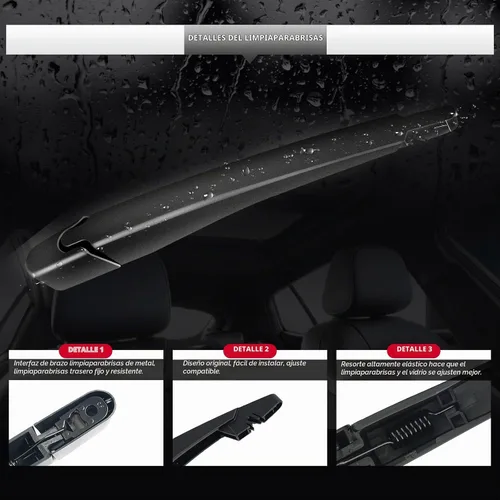 Vista 5 de Limpiaparabrisas trasero y brazo para Ford Edge 2007-2014