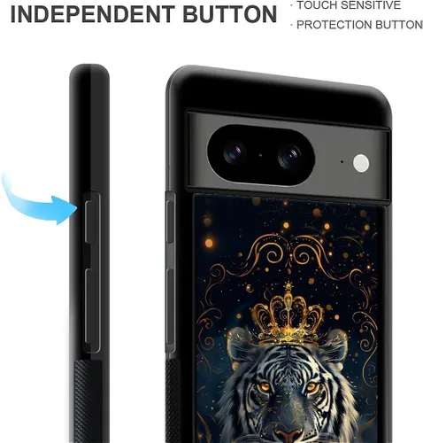 Vista 1037 de Compatible con Google Pixel 4A 5G Mobile Case Creative Acrylic Panel trasero Silicona Protección Grip especialmente diseñado para Google Pixel 4A 5G