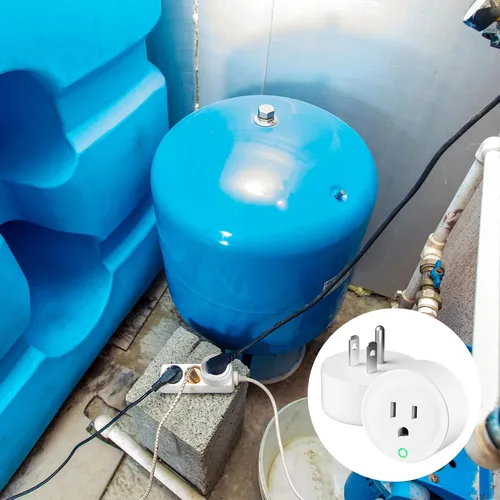 Vista 5 de Toma de corriente controlada termostáticamente: (2 piezas) se enciende automáticamente por debajo de 32 ℉, apagado por encima de 50 ℉, enchufe