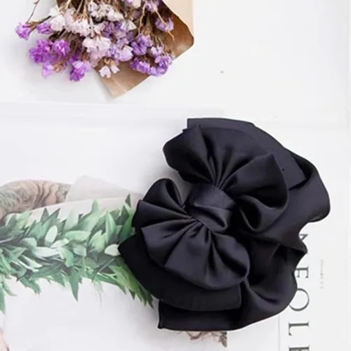 Vista 3 de Pinza para el pelo para mujer, cinta 3D profesional, moño, red de chignon, red de pelo 3D, lazo 3D, decoración de lazo, accesorios para el cabello