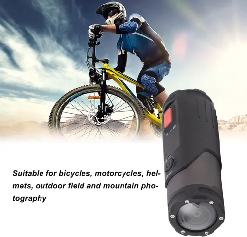 Vista 4 de Cámara de acción impermeable HD, cámara de acción impermeable 4K HD, WiFi, cámara de ciclismo de gran angular de 170 grados, grabadora de video