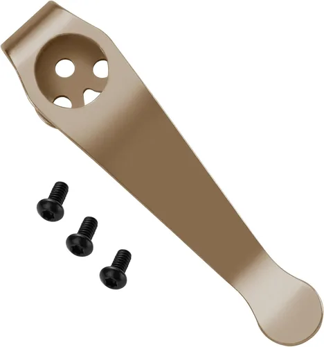 Vista 7 de Clip de bolsillo de titanio para Spyderco Para 3, Paramilitary 2 y más modelos de cuchillos, clip de bolsillo personalizado premium con 3 piezas