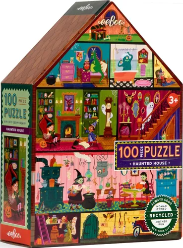 Vista 16 de eeBoo Explorers School of Magic - Rompecabezas infantil de 100 piezas, 24 x